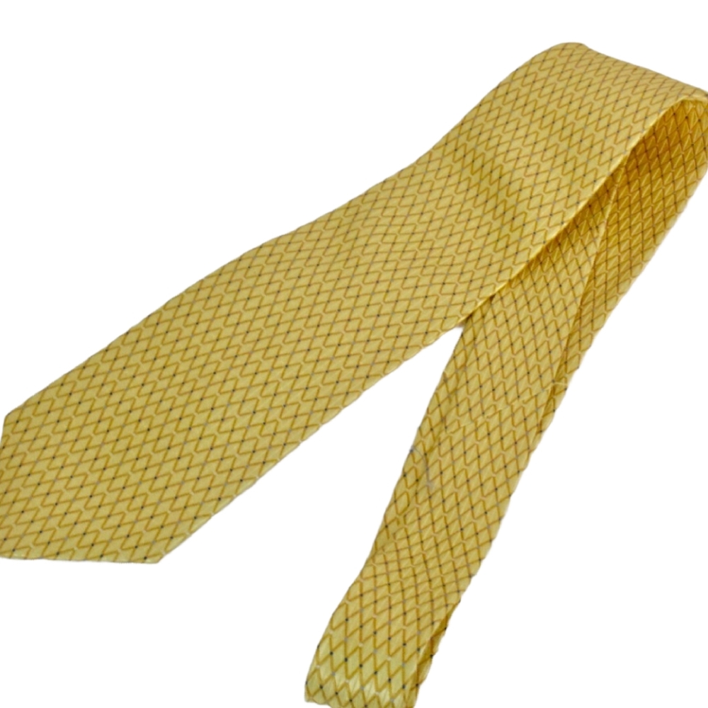 Men's Jones New York Classic Gold Pattern Silk Necktie Tie